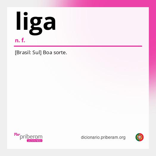Significado de liga